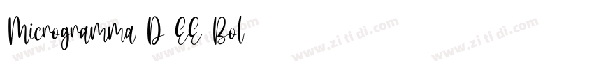 Microgramma D EE Bol字体转换